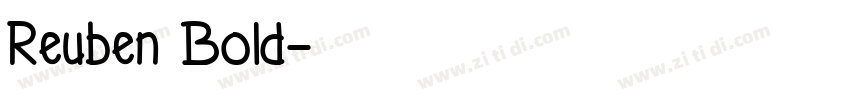 Reuben Bold字体转换